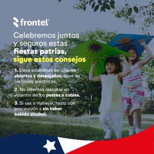 Frontel invita a disfrutar estas Fiestas Patrias con seguridad